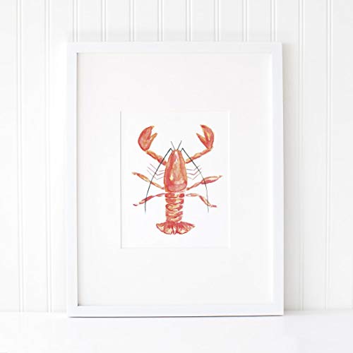 500x500 Watercolor Lobster, Watercolor Painting, Wall Art - Watercolor Lobster