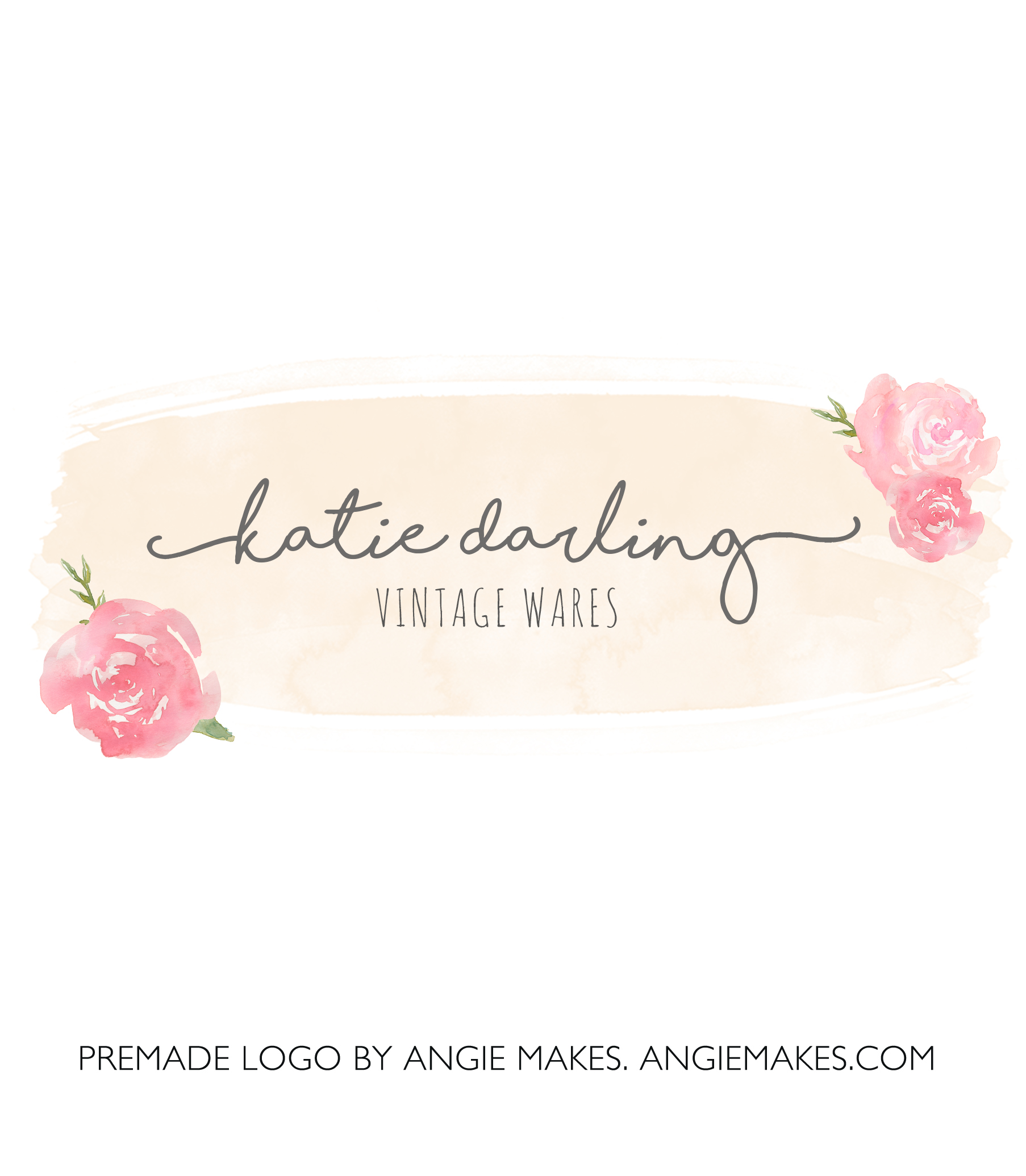 1806x2070 Cute Watercolor Logo - Watercolor Logo