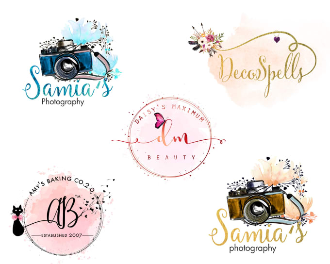 680x544 Design Watercolor Logo For You By Noor Ehira - Watercolor Logo