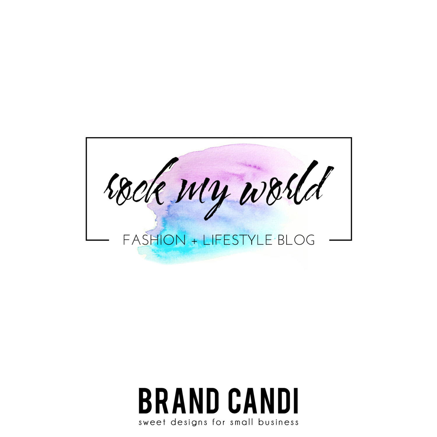 1500x1500 Premade Logo Design - Watercolor Logo