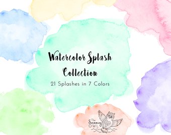 340x270 Watercolor Logo Etsy - Watercolor Logo