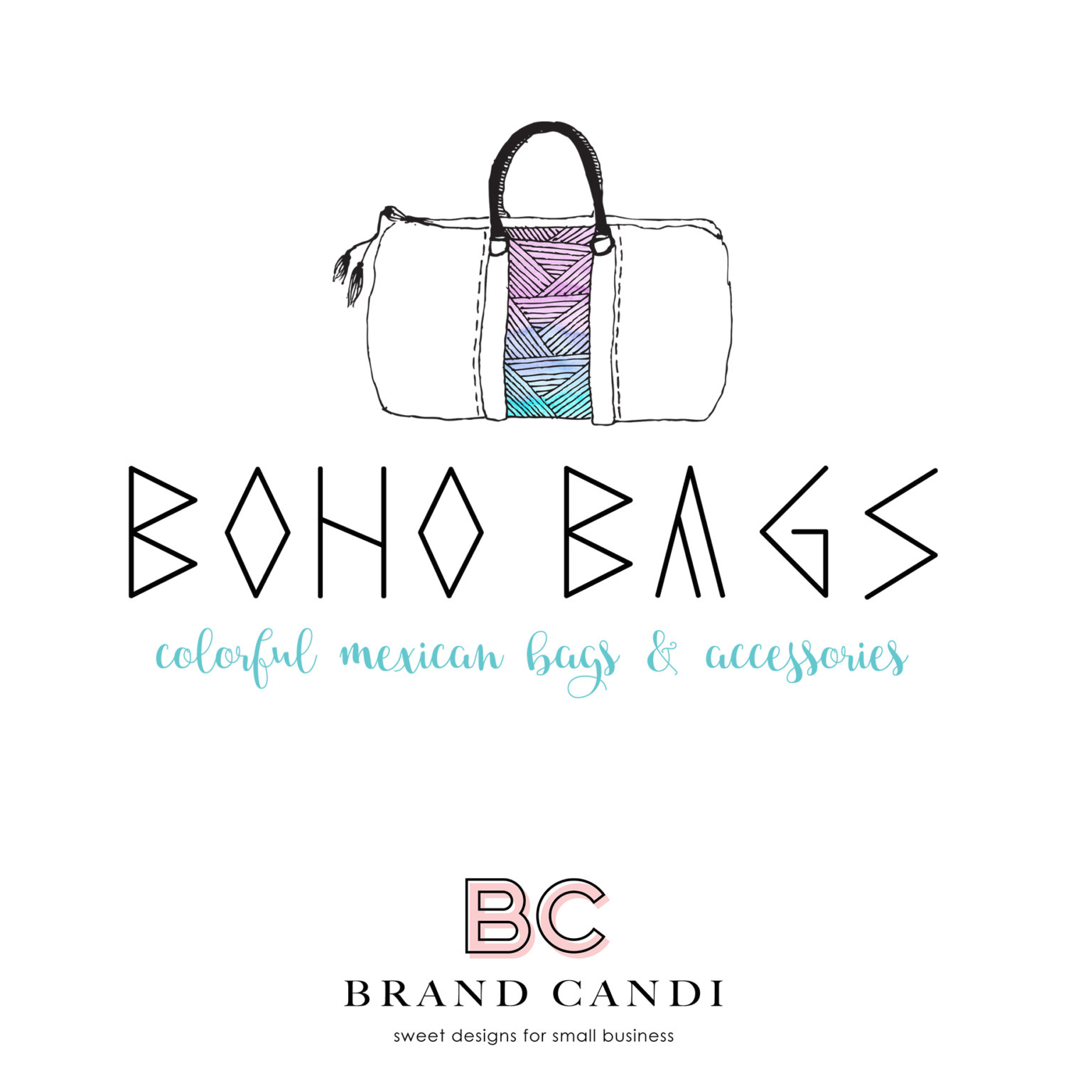 1500x1500 Premade Logo Design - Watercolor Logo Design