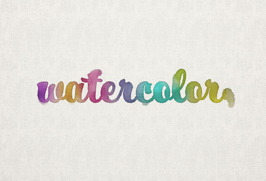 850x578 How To Create A Watercolor Inspired Text Effect In Adobe Photoshop - Watercolor Logo Generator