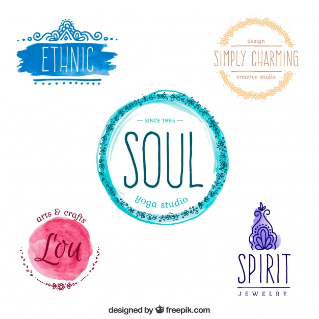 626x626 Yoga Logos - Watercolor Logo Maker Free