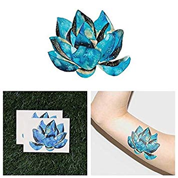 355x355 Tattify Watercolor Lotus Flower Temporary Tattoo - Watercolor Lotus Tattoo