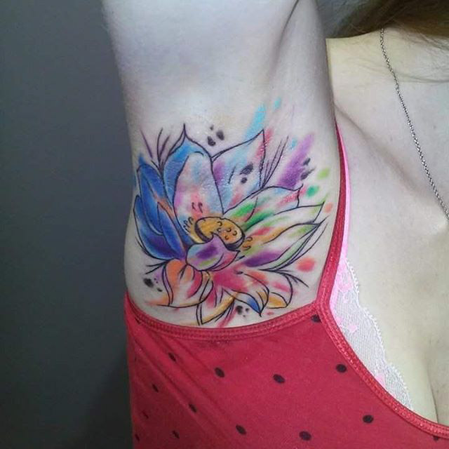 640x640 Watercolor Lotus Tattoo Best Tattoo Ideas Gallery - Watercolor Lotus Tattoo