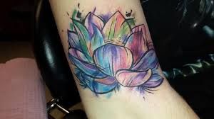 300x168 Lotus Watercolor Tattoo Tattoos Amp Piercing - Watercolor Lotus Tattoo
