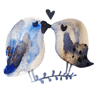 317x317 Watercolor Love Stickers On Viber - Watercolor Love