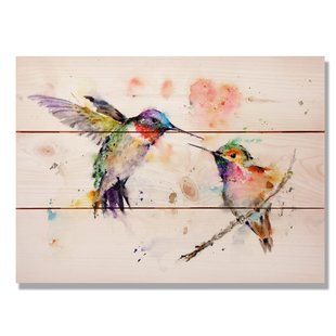 310x310 Love Birds Canvas Wall Art Wayfair - Watercolor Love Birds