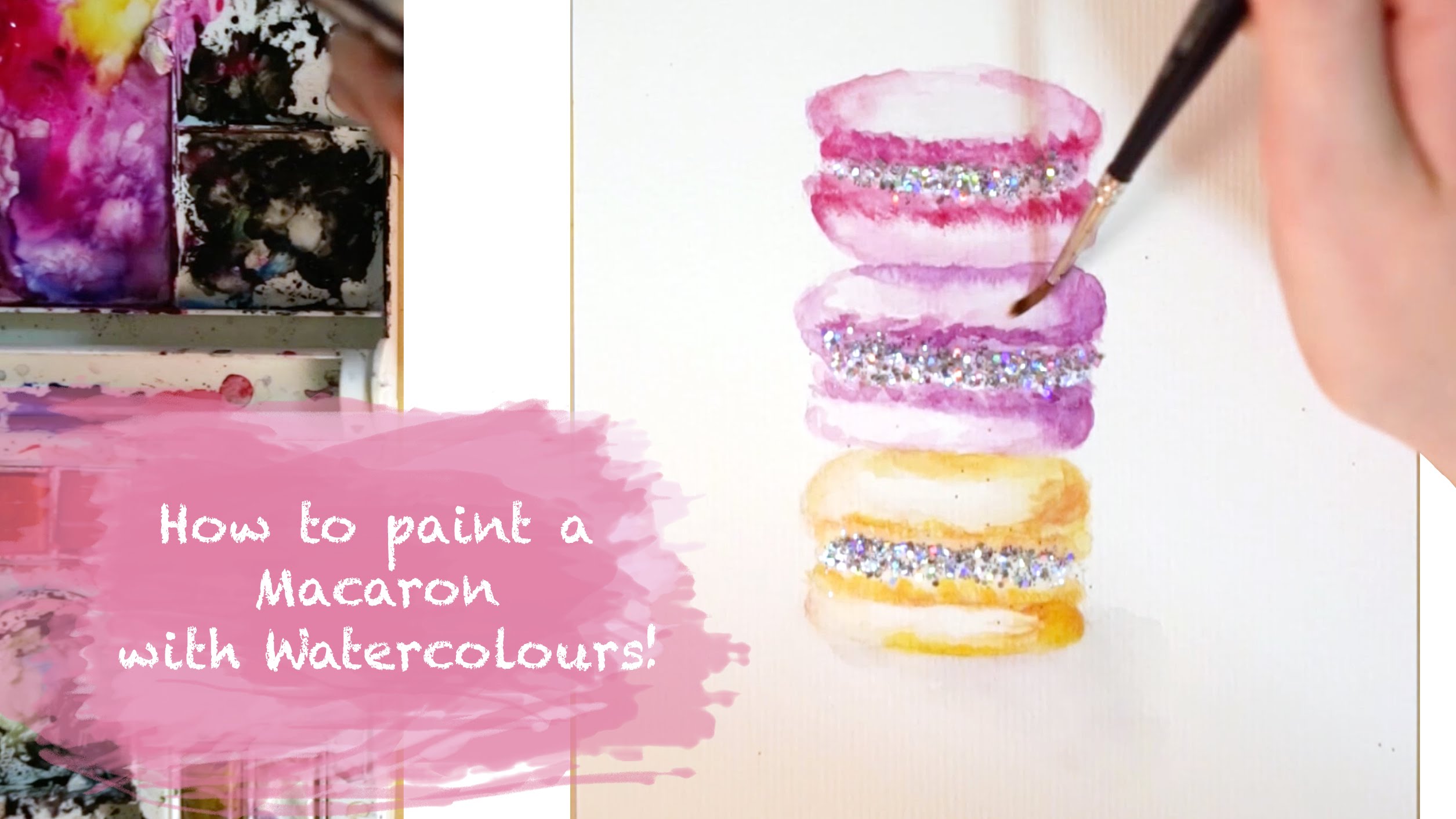 2510x1412 How To Paint Watercolour Macarons - Watercolor Macaron