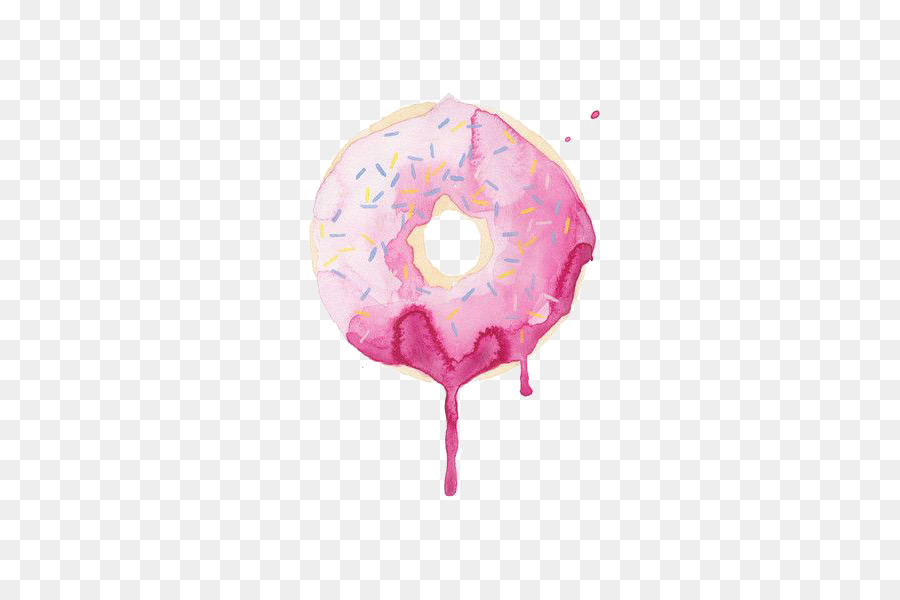 900x600 Doughnut Icing Watercolor Painting Printing Glaze - Watercolor Macaron