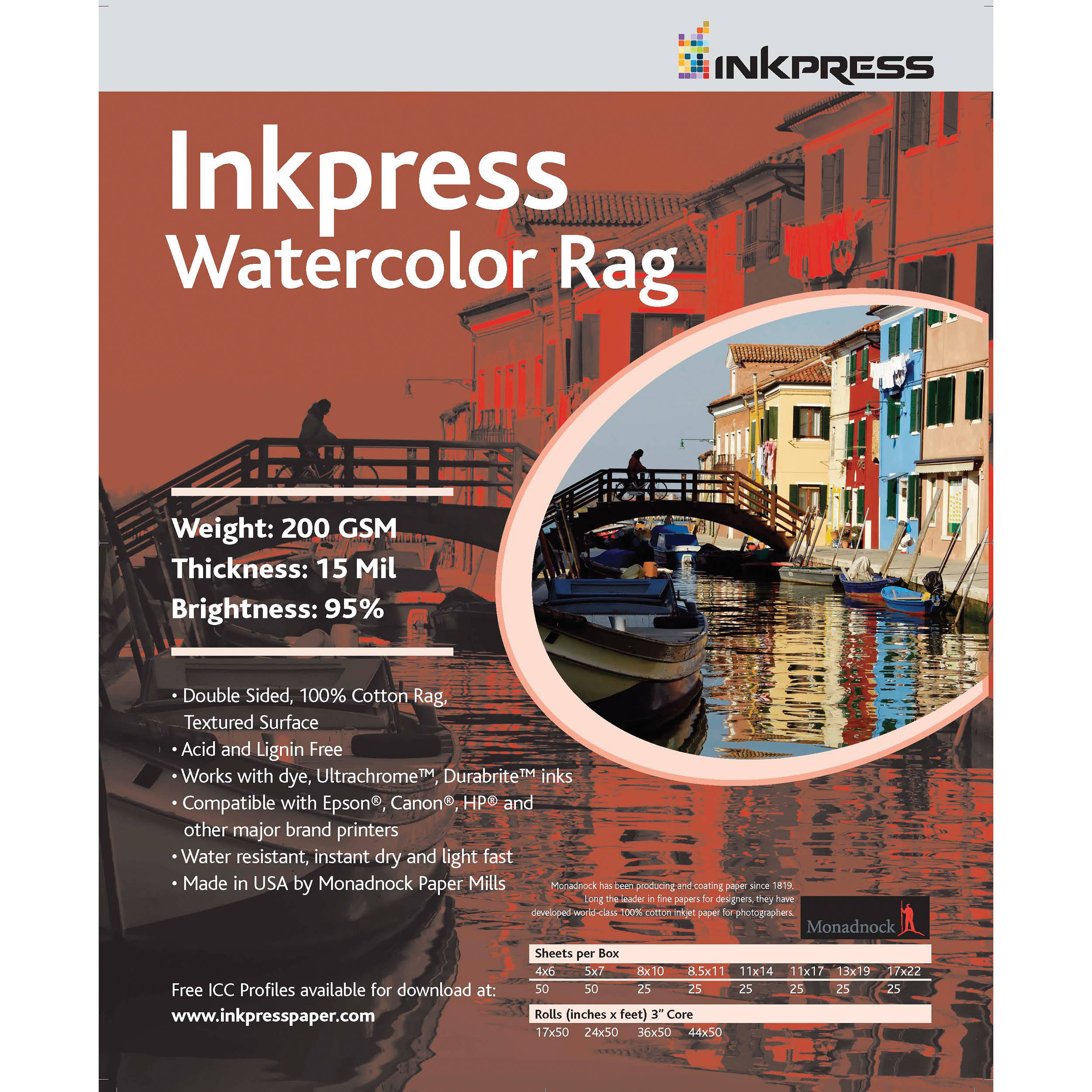 2500x2500 Inkpress Media Watercolor Rag (11 X 17, 25 Sheets) - Watercolor Magazine Free Download