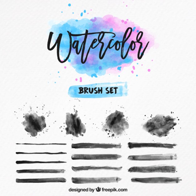 626x626 Free Watercolor Brushes Illustrator - Watercolor Magazine Free Download