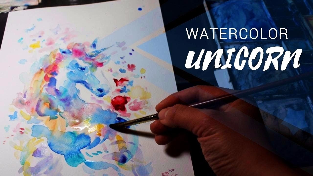 1280x720 Watercolor Rainbow Unicorn Secrets Of Magic - Watercolor Magic