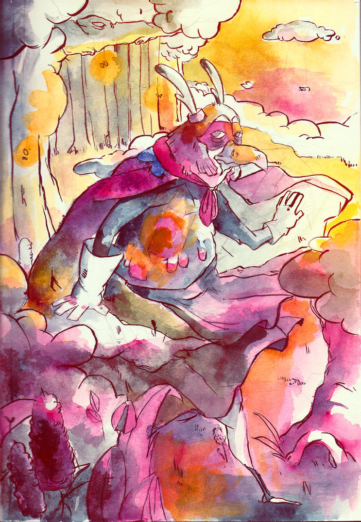 743x1076 Watercolor Magic Ultra Bird By Carowaro - Watercolor Magic