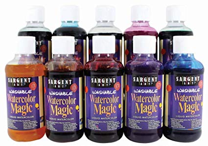425x298 Sargent Art 22 6010 10 Count 8 Ounce Watercolor Magic Set - Watercolor Magic