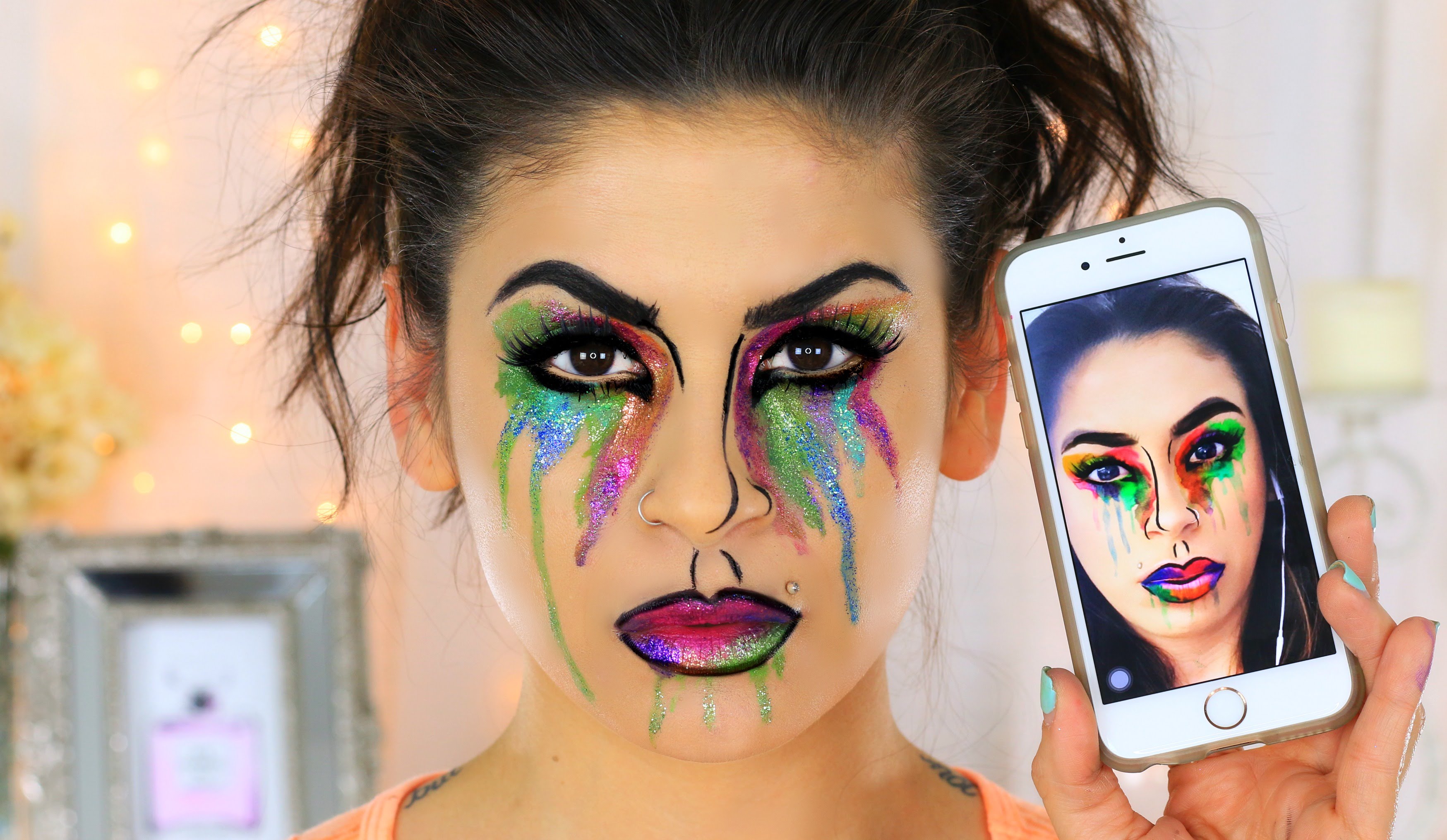 3497x2030 Inspired Snapchat Filter Watercolor Makeup - Watercolor Makeup