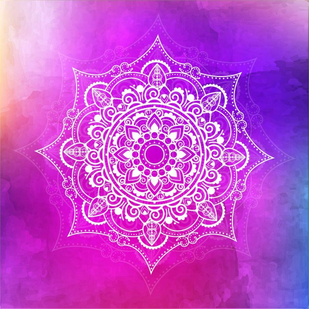 626x626 Mandala Watercolor Background Vector Free Download - Watercolor Mandala