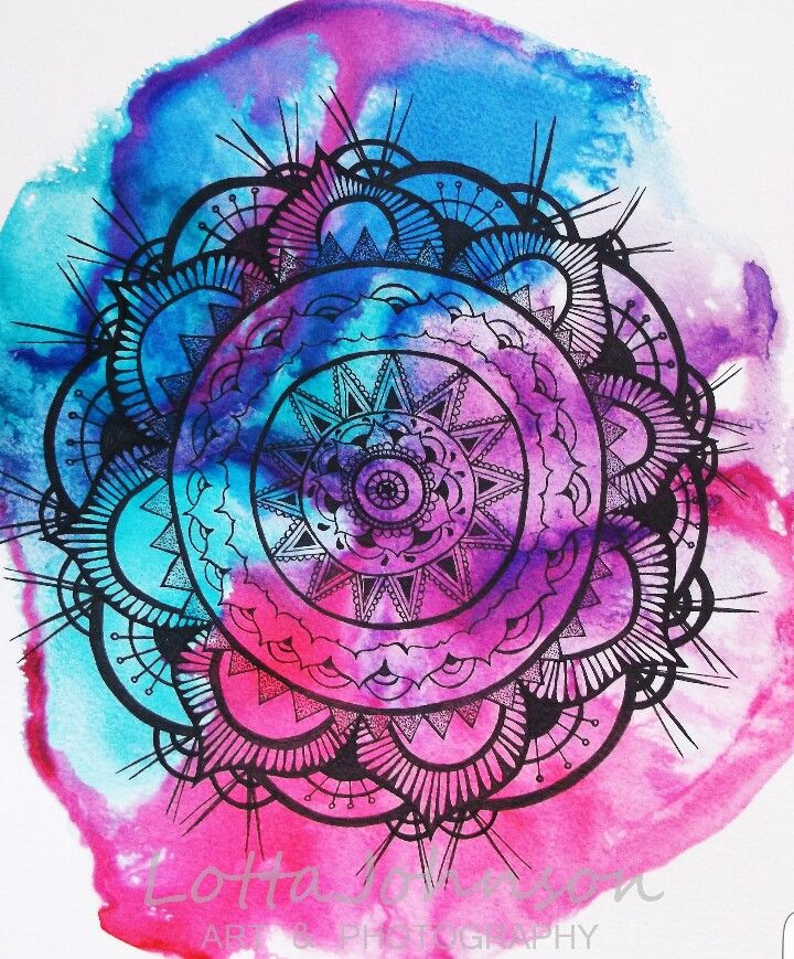 720x869 Watercolor Mandala - Watercolor Mandala