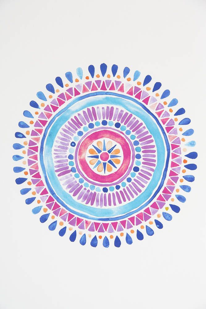 667x1000 Esta Mandala Esta Super Padreeeee! La Ame. Art - Watercolor Mandala