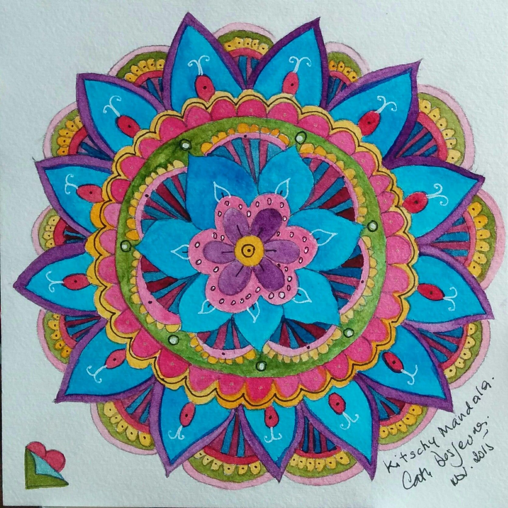 1670x1670 Kitschy Mandala - Watercolor Mandala Art