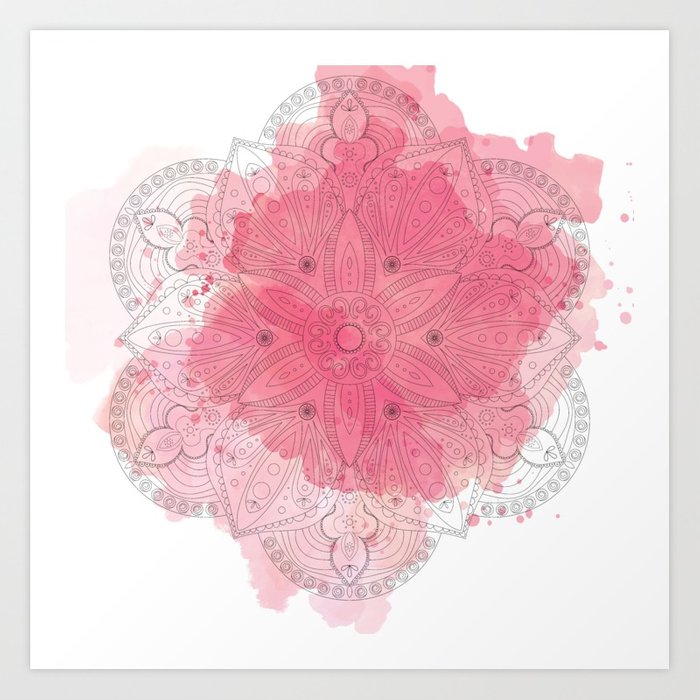 700x700 Watercolor Mandala - Watercolor Mandala Art
