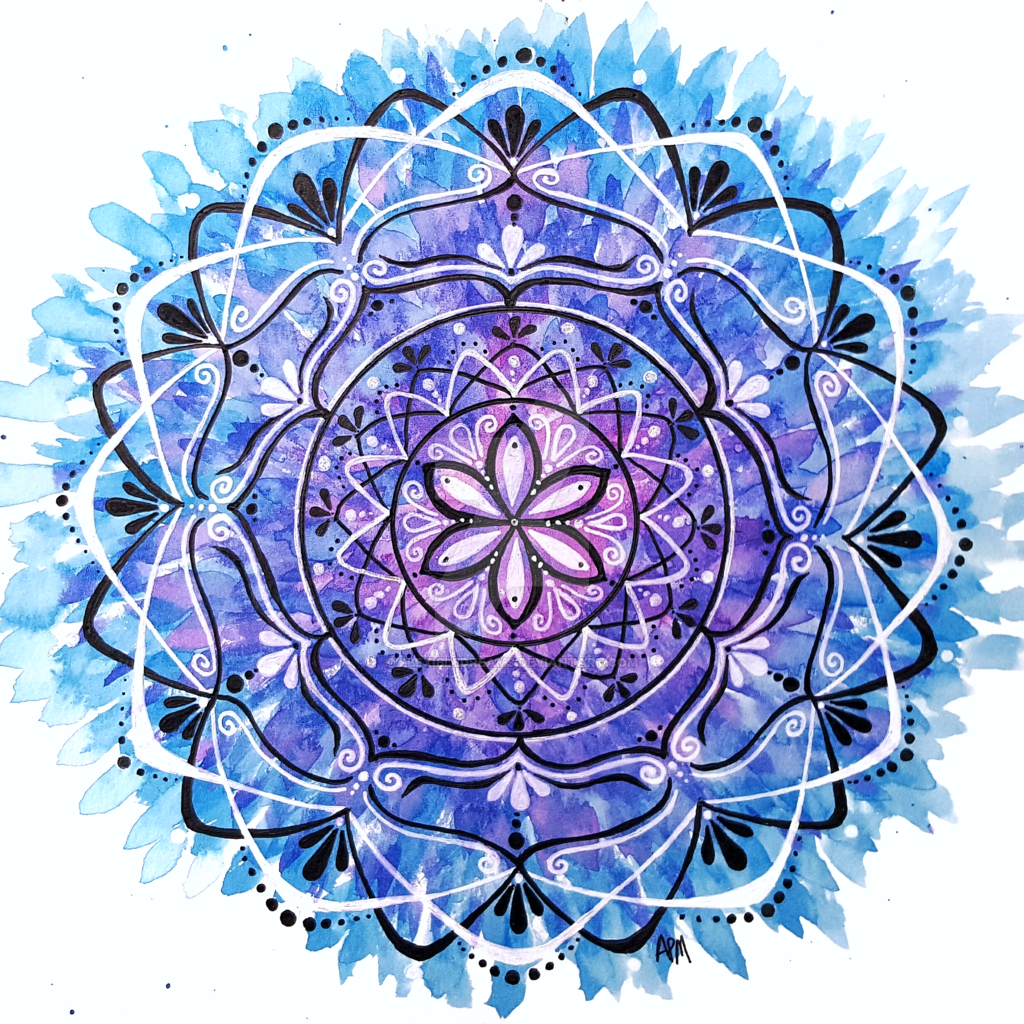 1024x1024 Watercolor Mandala By Flexibledreams - Watercolor Mandala Art
