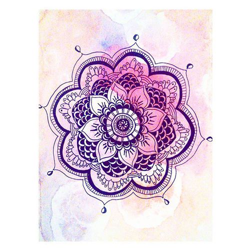 500x500 Mandala - Watercolor Mandala Art