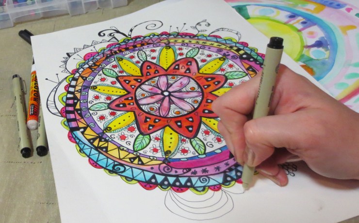 740x461 How To Make A Watercolor Mandala Art Is Basic An Elementary - Watercolor Mandala Art
