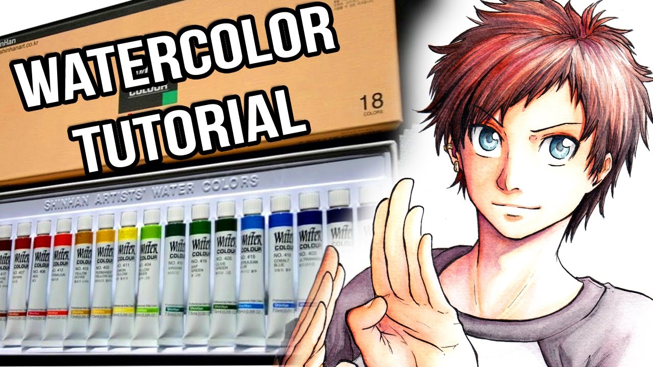 1280x720 Watercolor Tutorial - Watercolor Manga