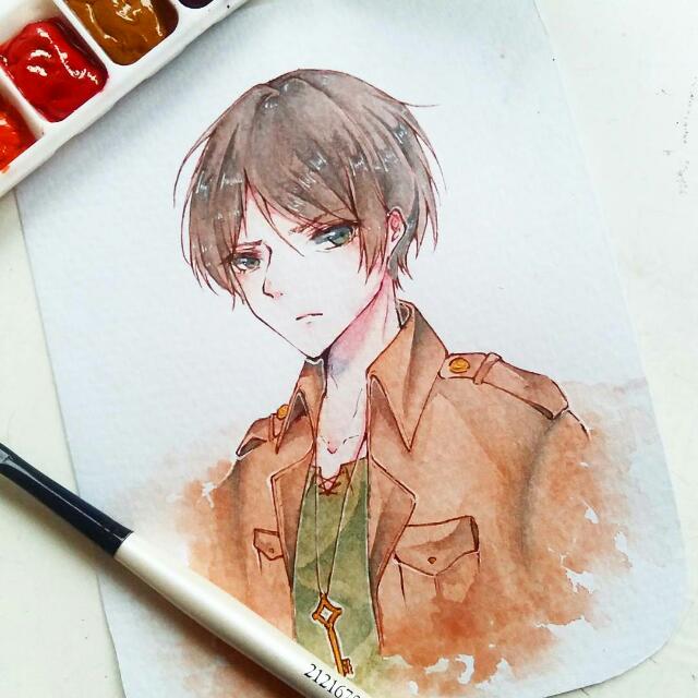 640x640 Anime Commissions Watercolor, Design Amp Craft, Art Amp Prints On - Watercolor Manga