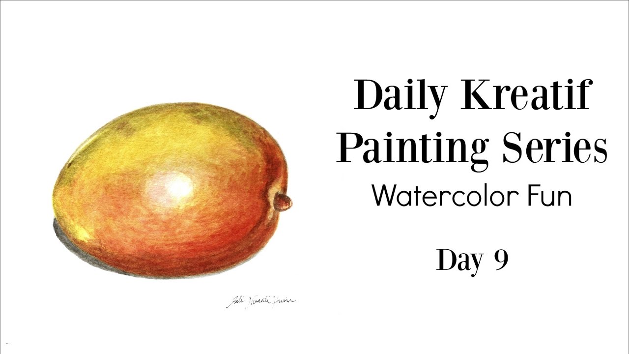 1280x720 Daily Painting - Watercolor Mango