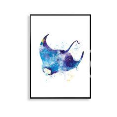 236x236 Image Result For Manta Ray Stencils For Watercolour Artsy In - Watercolor Manta Ray