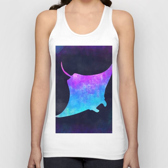700x700 Manta Ray In Space Animal Graphic Art Watercolor Canvas - Watercolor Manta Ray