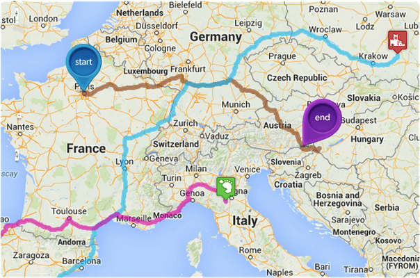 604x400 Top Plugins To Show Routes And Trails On A Map - Watercolor Map Generator