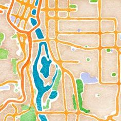236x236 Type In A Location, And It Generates A Map. Choose Styles Like - Watercolor Map Generator