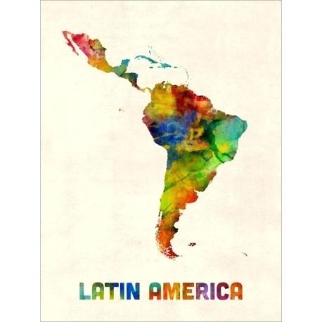 458x458 Water Color Map South Watercolor Map Watercolor Map Canvas Prints - Watercolor Map Generator