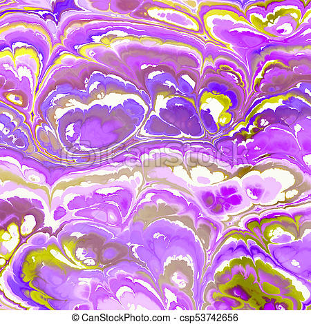 450x470 Lilac With Yellow Abstract Marble Paint Blend. Lilac Watercolor - Watercolor Marble Effect