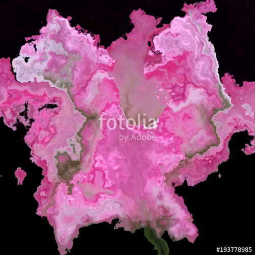 500x500 Pink Watercolor Paint Drops, Effect Marble Or Explosion In Black - Watercolor Marble Effect