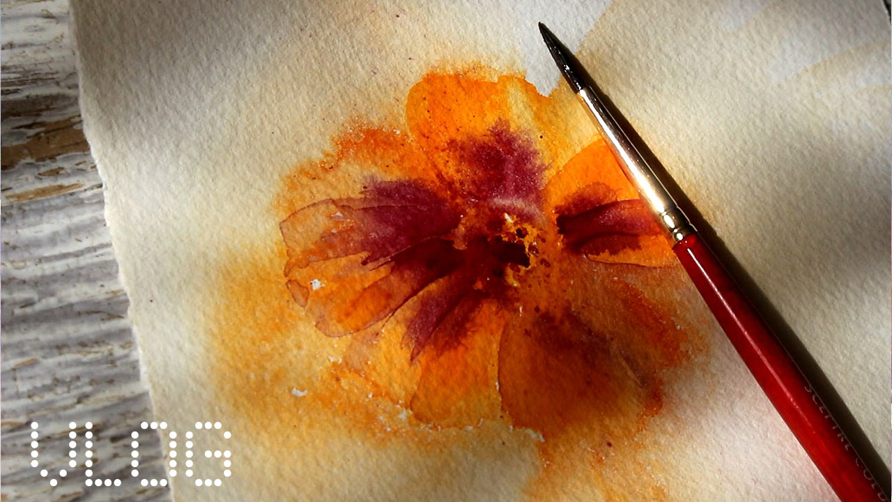 1280x720 Easy Things To Watercolor Paint [Marigold] Olga Peregood - Watercolor Marigold
