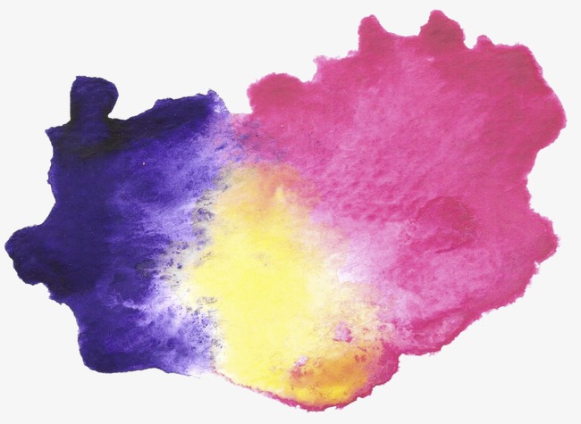 650x475 Mixed Blue And Purple Watercolor Effect, Watercolor Clipart - Watercolor Mark