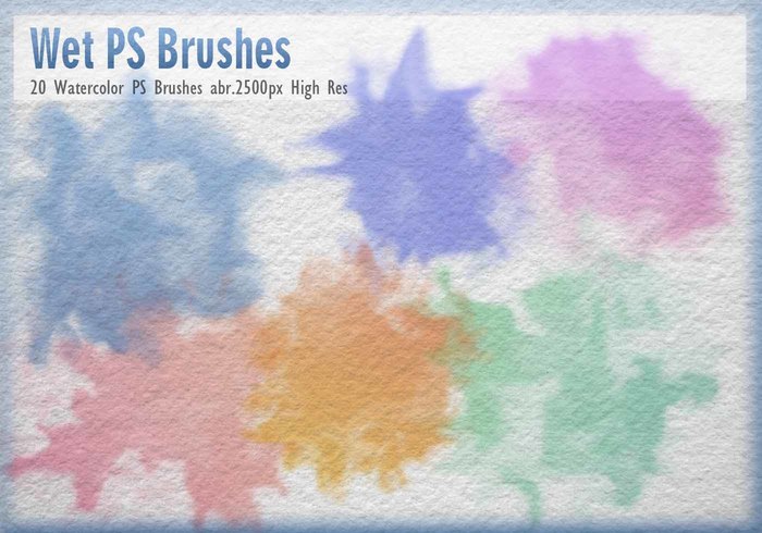 700x490 Watercolor Edges Ps Brushes - Watercolor Mask