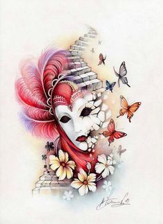 236x323 87 Best Painting Inspiration Images Watercolor - Watercolor Mask