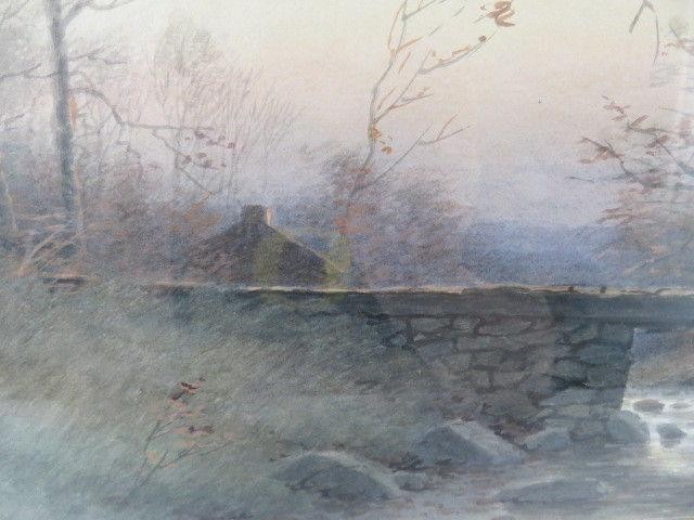 640x480 Original Watercolor Masterpiece, American Country Landscape - Watercolor Masterpiece