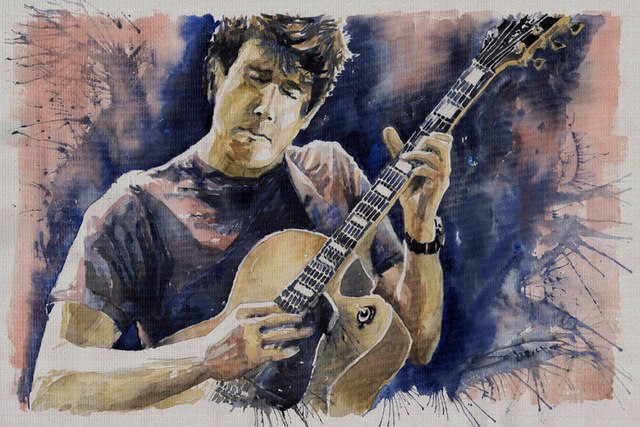 640x427 Portrait Canvas Painting Figure Print Watercolor Masterpiece Giant - Watercolor Masterpiece