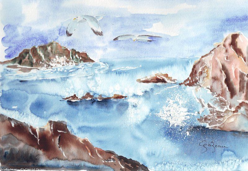 800x550 Artwork Gtgt Chantal Gazeau Gtgt The Large One Broad - Watercolor Masterpiece
