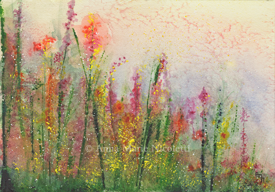 900x628 Meadow Song - Watercolor Meadow
