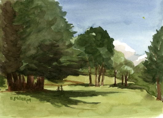 530x385 Plein Air - Watercolor Meadow