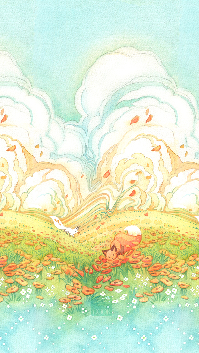 678x1200 Watercolor Meadow Pattern By Blix It - Watercolor Meadow