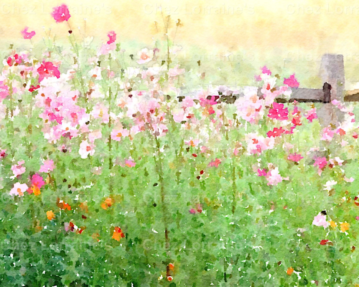 1500x1200 In The Meadow A Fine Art Watercolor Print, Nature Lover - Watercolor Meadow